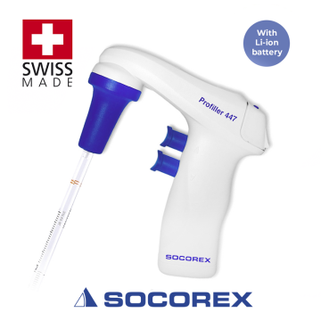 SOCOREX Profiller ™ electro 447 Elektronik Pipet Kontrolörü (Pipet Pompası) 100 mL