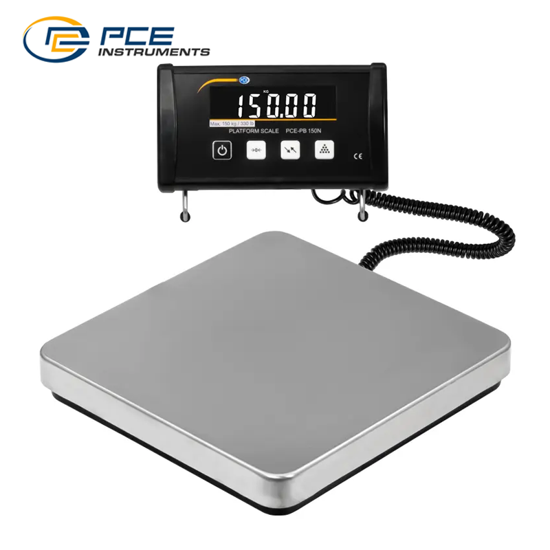 PCE PB 150N Taşınabilir Endüstriyel Terazi USB Arayüzü 150 kg / 50 gr USB Arayüzü