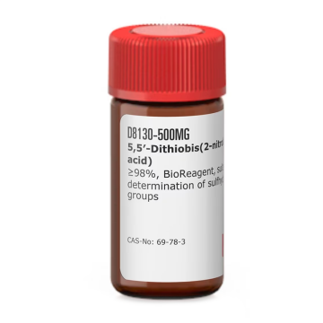 Sigma Aldrich D8130 5,5′-Dithiobis(2-nitrobenzoic acid) ≥98%, BioReagent, suitable for determination of sulfhydryl groups 500 mg