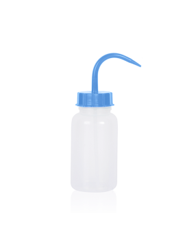 ISOLAB Piset - Geniş Boyun - P.E. - 500 ml - Mavi Kapak