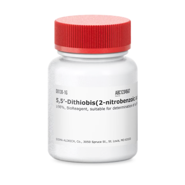 Sigma Aldrich D8130 5,5′-Dithiobis(2-nitrobenzoic acid) ≥98%, BioReagent, suitable for determination of sulfhydryl groups 25 gr