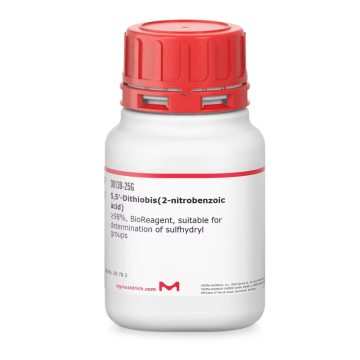 Sigma Aldrich D8130 5,5′-Dithiobis(2-nitrobenzoic acid) ≥98%, BioReagent, suitable for determination of sulfhydryl groups 25 gr
