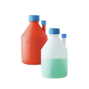 ISOLAB YAN BOYUNLU AMBER P.E ŞİŞE  1500 ml