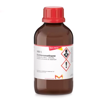 Sigma-Aldrich 34856 Dichloromethane suitable for HPLC, ≥99.8%, contains amylene as stabilizer 1 L