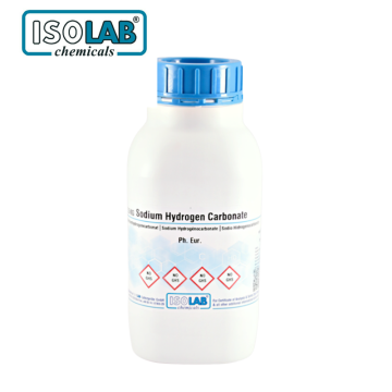 ISOLAB 969.103.1000 Sodium Hydrogen Carbonate pH Eur CAS No.: 144-55-8 1 kg
