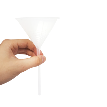 ISOLAB Genel Amaçlı Huni - P.P - Yivli  - Uzun Saplı  Ø80 mm