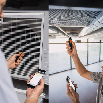 Testo 915i Termometre Hava Sıcaklık Problu AkıllıTelefon ile Kullanılabilen -50... +400 °C