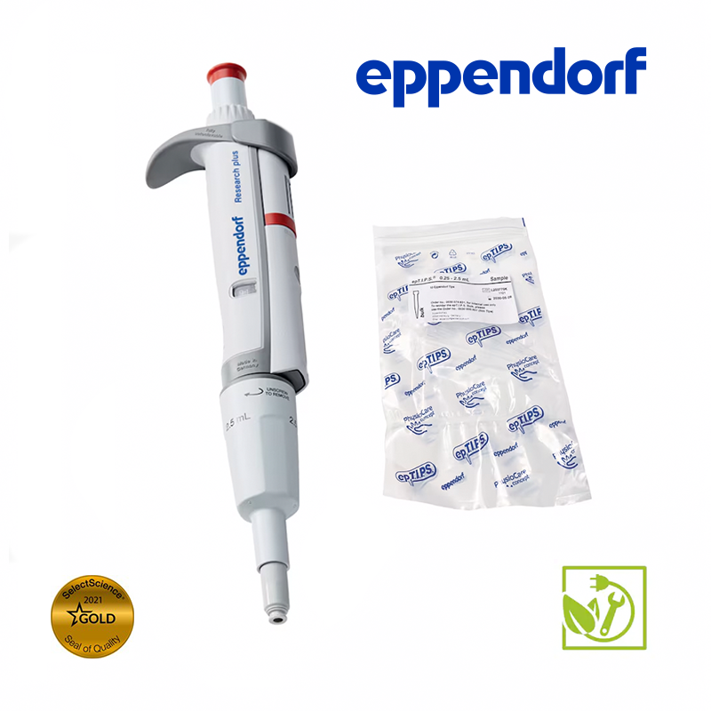 Eppendorf Research® plus 0.25-2.5 mL Ayarlanabilir Otomatik Pipet