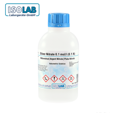 ISOLAB 968.06V.1000 Silver Nitrate 0.1 mol/l (0.1N) 1 L