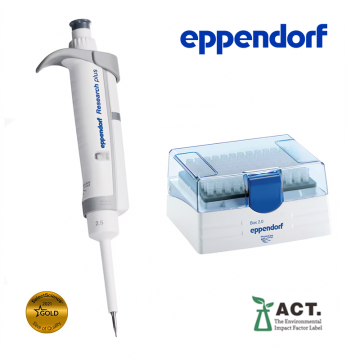 Eppendorf Research® plus 4'lü Otomatik Pipet Seti 0.1 – 2.5 µL, 2 – 20 µL, 20 – 200 µL, 100 – 1000 µL ve Uçları ile Komple