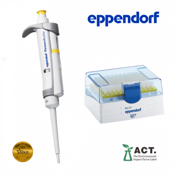 Eppendorf Research® plus 4'lü Otomatik Pipet Seti 0.1 – 2.5 µL, 2 – 20 µL, 20 – 200 µL, 100 – 1000 µL ve Uçları ile Komple