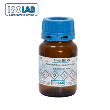 ISOLAB 968.046.0051 Silver nitrate for Analysis ACS, ISO, Reag. Ph. Eur CAS No.: 7761-88-8 50 gr