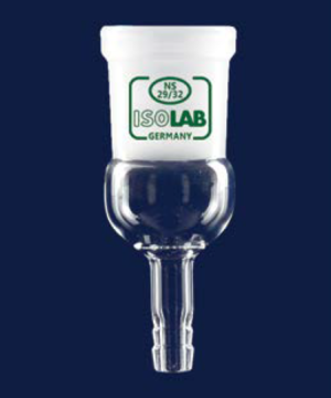 ISOLAB Adaptör - Düz - Musluksuz - Çap 8 mm - Dişi Şilif : NS 14/23