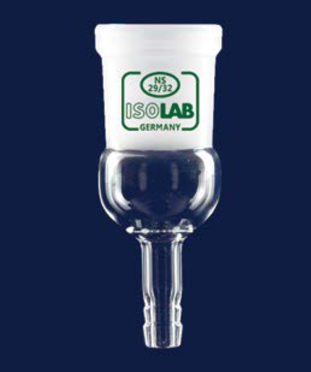 ISOLAB Adaptör - Düz - Musluksuz - Çap 10 mm - Dişi Şilif : NS 29/32