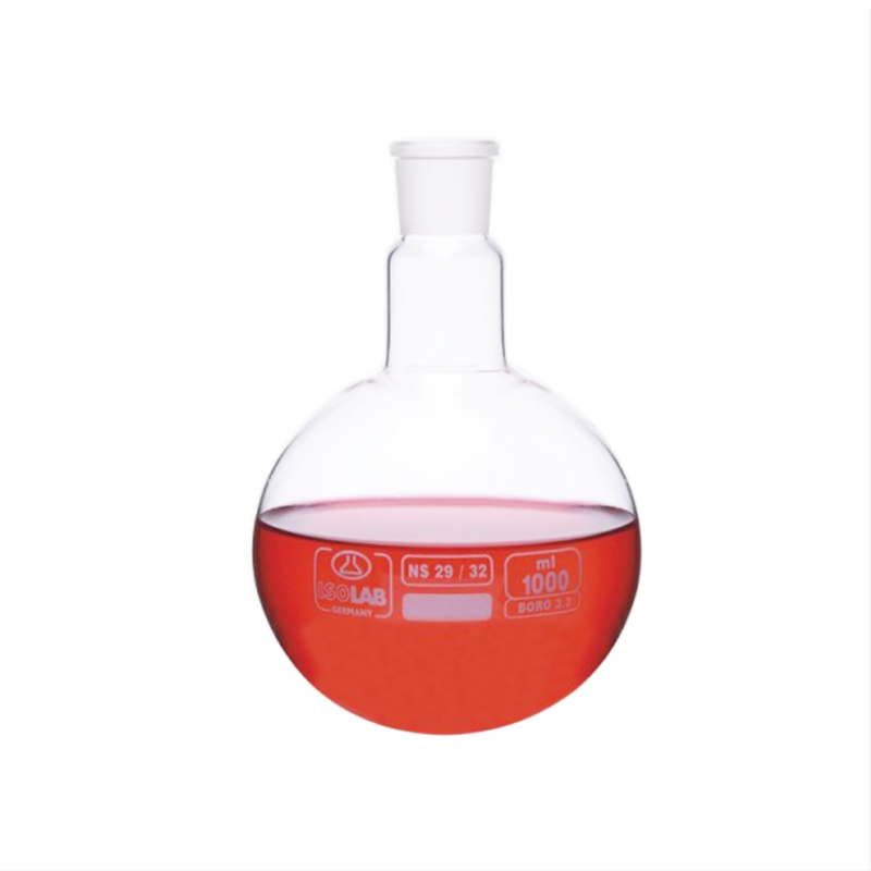 ISOLAB Balon - Cam - Dibi Yuvarlak - Şilifli - 250 ml - NS19/26