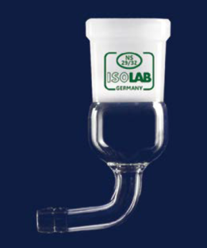 ISOLAB Adaptör - Eğimli - Musluksuz - Çap 10 mm - Dişi Şilif : NS 29/32
