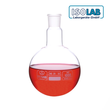 ISOLAB Balon - Cam - Dibi Yuvarlak - Şilifli - 1000 ml - NS29/32