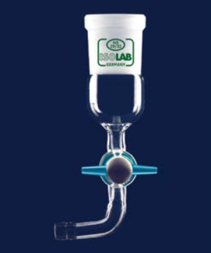 ISOLAB Adaptör - Eğimli - Musluklu - Çap 10 mm - Dişi Şilif: NS 29/32