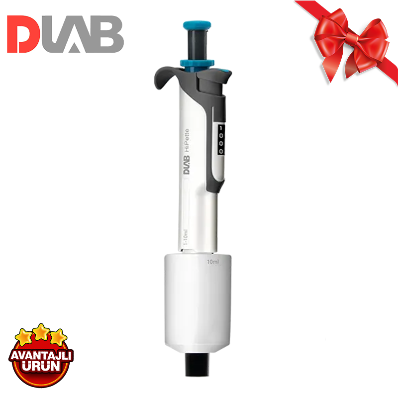 DLAB HiPette Colorful Fully 1-10 mL Ayarlanabilir Otomatik Pipet