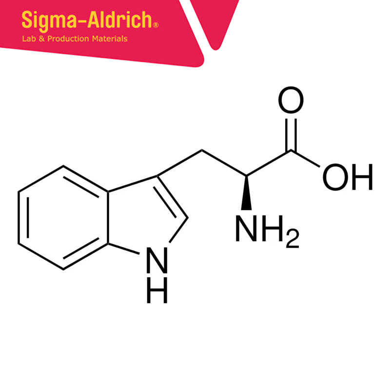 Sigma-Aldrich T8941 L-Tryptophan 99.0-101.0%, suitable for cell culture, BioXtra, non-animal source CAS No.: 73-22-3 25 gr