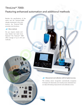 SI Analytics Titroline® 7000/50 M1 Potansiyometrik Titratör