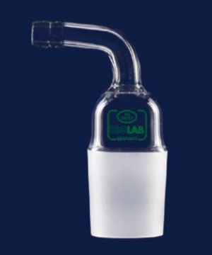 ISOLAB Adaptör - Nozül - Eğimli - Musluksuz - Çap 8 mm - Erkek Şilif : NS 14/23