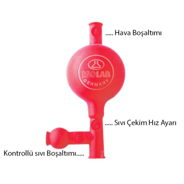 ISOLAB Puar - Üç Yollu - Universal - 100 ml Kapasiteli / (1 Adet)