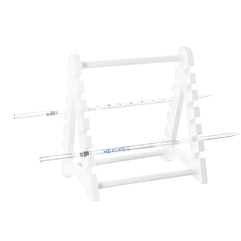 ISOLAB Pipet Standı - P.P - Yatay  12 Pipet Kapasiteli / 1 Adet