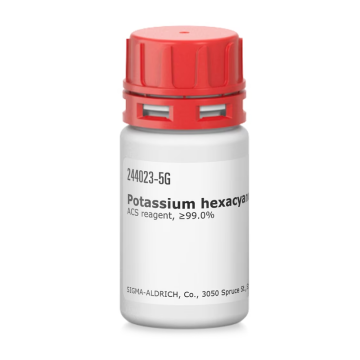 Sigma-Aldrich 244023 Potassium hexacyanoferrate(III) ACS reagent, ≥99.0% 100 gr