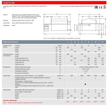 Memmert One 14 Yağ Banyosu  +20... 200 °C / 14 L