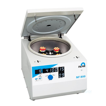 Nüve NF 800 Santrifüj 500... 14.000 Rpm | 4X200 ml (Açılır Rotor) / 24X1.5/2 ml (Açılı Rotor)