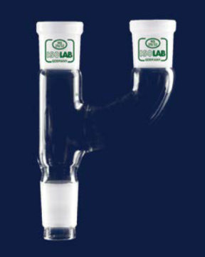 ISOLAB Adaptör - Çoklu - 2 Boyunlu - Paralel - Dişi Şilif : NS 14/23 - Erkek Şilif : NS 14/23 - Paralel Dişi Şilif : NS 14/23