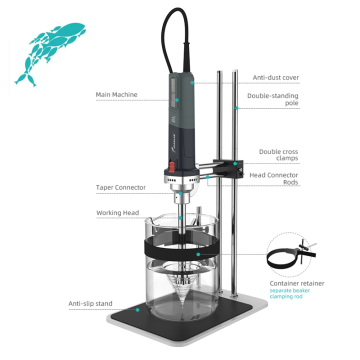 JOANLAB HZ-300 Laboratuvar Tipi Homojenizatör 30000 rpm /  8000 mL / 10000 mPas