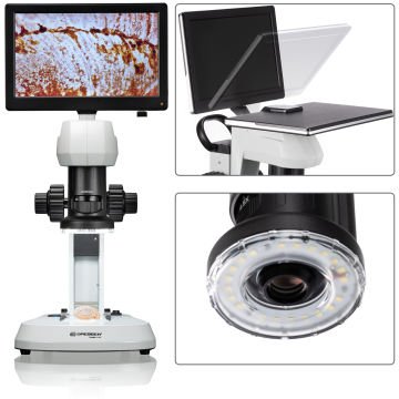 BRESSER Analyth 0,7X - 4,5X LCD Mikroskop Sony IMX335 Görüntü Sensörlü Kameralı
