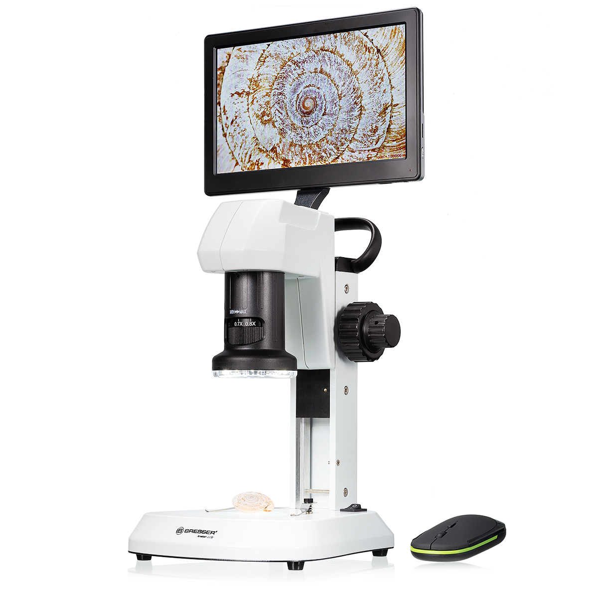 BRESSER Analyth 0,7X - 4,5X LCD Mikroskop Sony IMX335 Görüntü Sensörlü Kameralı