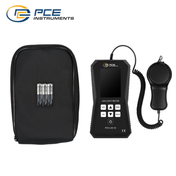 PCE LED 30 LED Işık Ölçer/Lüksmetre 40 / 400 / 4000 / 40000 / 400000 lx ya da fc