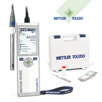 METTLER TOLEDO Seven2Go İletkenlik Ölçer S7 USP/EP Kiti InLab 742-ISM IP67 İletkenlik Elektrodu ve uGo Taşıma Çantası ile
