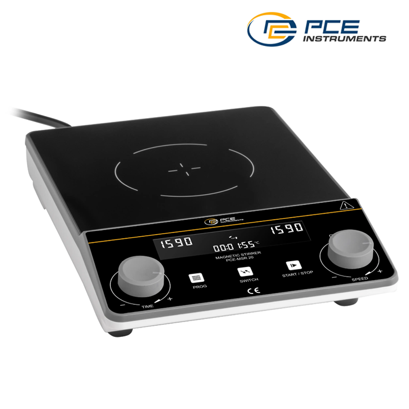 PCE MSR 20 Zaman Ayarlı Manyetik Karıştırıcı 100... 1.600 rpm / 5 L / 1 dk... 99 saat 59 dk