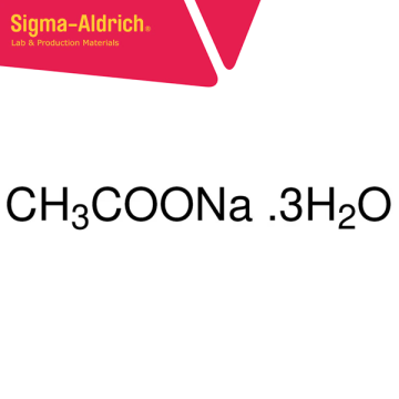 Sigma-Aldrich 71188 Sodium acetate trihydrate BioUltra, ≥99.5% (NT) 1 kg