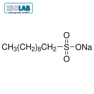 ISOLAB 914.06P.0101 Decane-1-sulphonic acid sodium salt for Ion Pair Chromatography CAS No.: 13419-61-9 100 gr