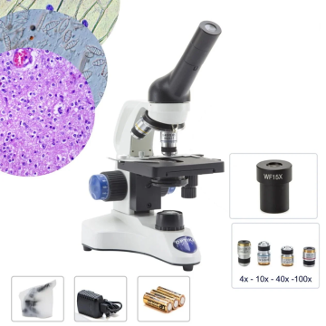 OPTIKA B-20CR Dijital Monoküler Öğrenci Mikroskobu 1500X