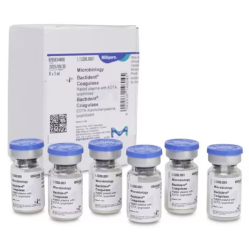 Merck 113306 Bactident® Coagulase Rabbit Plasma With Edta, LyopHilized 6 X 3 ml