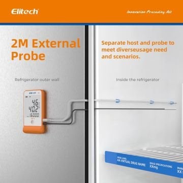 Elitech GSP-6 Çift Kablolu Sıcaklık ve Nem Veri Kaydedici Datalogger -40... +85 °C / 0%... 100% RH