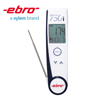 Ebro TLC 750i Dual Kızılötesi/Katlanabilir Termometre -50 °C... +250 °C Katlanabilir Penetrasyon Probu ve Kızılötesi Sensör ile