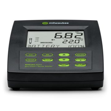 Milwaukee MW150 MAX pH Metre -2.00... 20.00 pH / ±2000.0 mV / -20.0... 120.0 °C  MA917B/1 Cam Elektrot İle