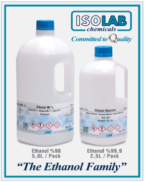 ISOLAB 920.026.2500 Ethanol Absolute ≥ 99.9% for Analysis ACS, ISO, Reagent, Ph. Eur CAS No.: 64-17-5 2.5 L