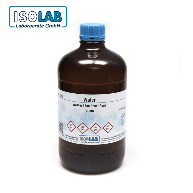 ISOLAB 983.018.2501 Water, LC-MS CAS No.: 7732-18-5 2.5 L