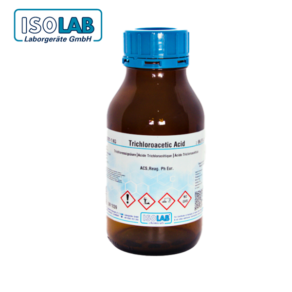 ISOLAB 974.016.0101 Trichloroacetic acid for Analysis ACS, Reag. Ph. Eur CAS No.: 76-03-9 100 gr