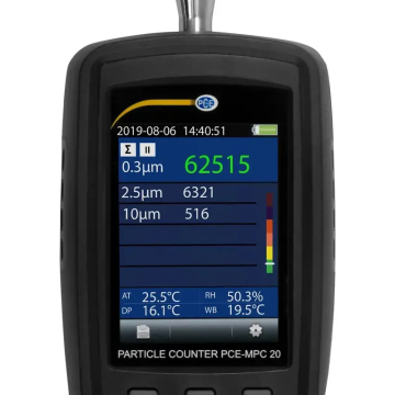 PCE MPC 20 Hava Ölçüm Cihazı (Partikül Ölçüm Cihazı) 0.3, 2.5 ve 10 µm / 0... 50 °C / 0... 100% n.o.