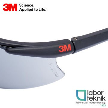 3M™ 2751 Premium Serisi Koruyucu Koruyucu Gözlük AS/AF (Gri)